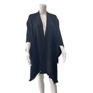 Beryll Black Cashmere Open Cardigan Sweater one size